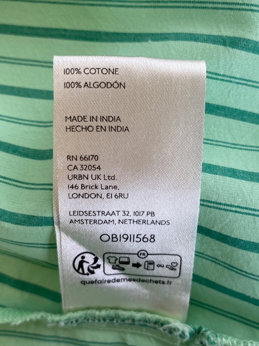 Maeve Collared Shrunken Button Down Blouse in Green Size Medium - Picture 8 of 11